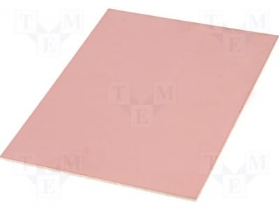 Платка фолиран гетинакс LAM75X100E1.5 Платка:едностранна; 1,5mm; L:100mm; В:75mm; мед